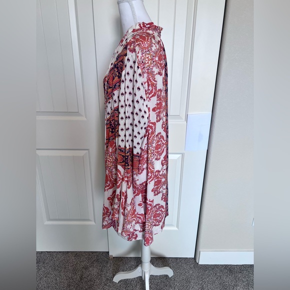 Free People Magic Mystery Tunic Bell
Sleeve Mini Dress Button Detail Sz Medium - Picture 3 of 16